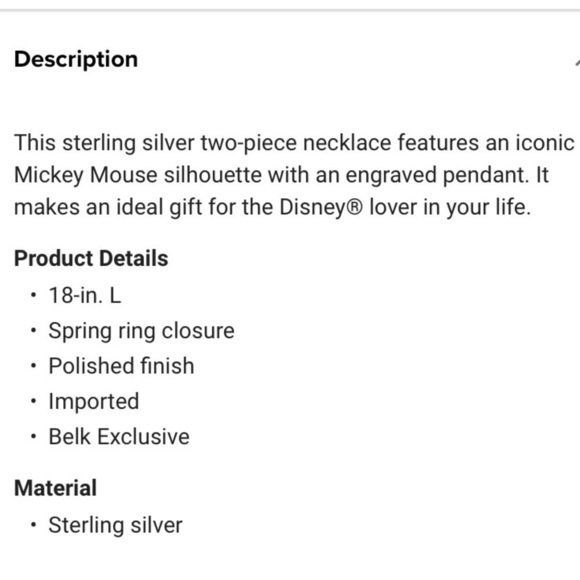 Sterling Silver Two Piece Disney® Laughter is Timeless Mickey Mouse Necklace - Picture 8 of 8